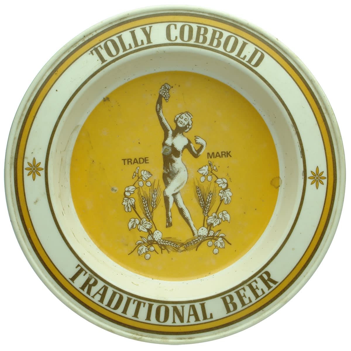 Beer. Tolly Cobbold Traditional Beer, Praesidium Melamine Ash Tray. (United Kingdom)