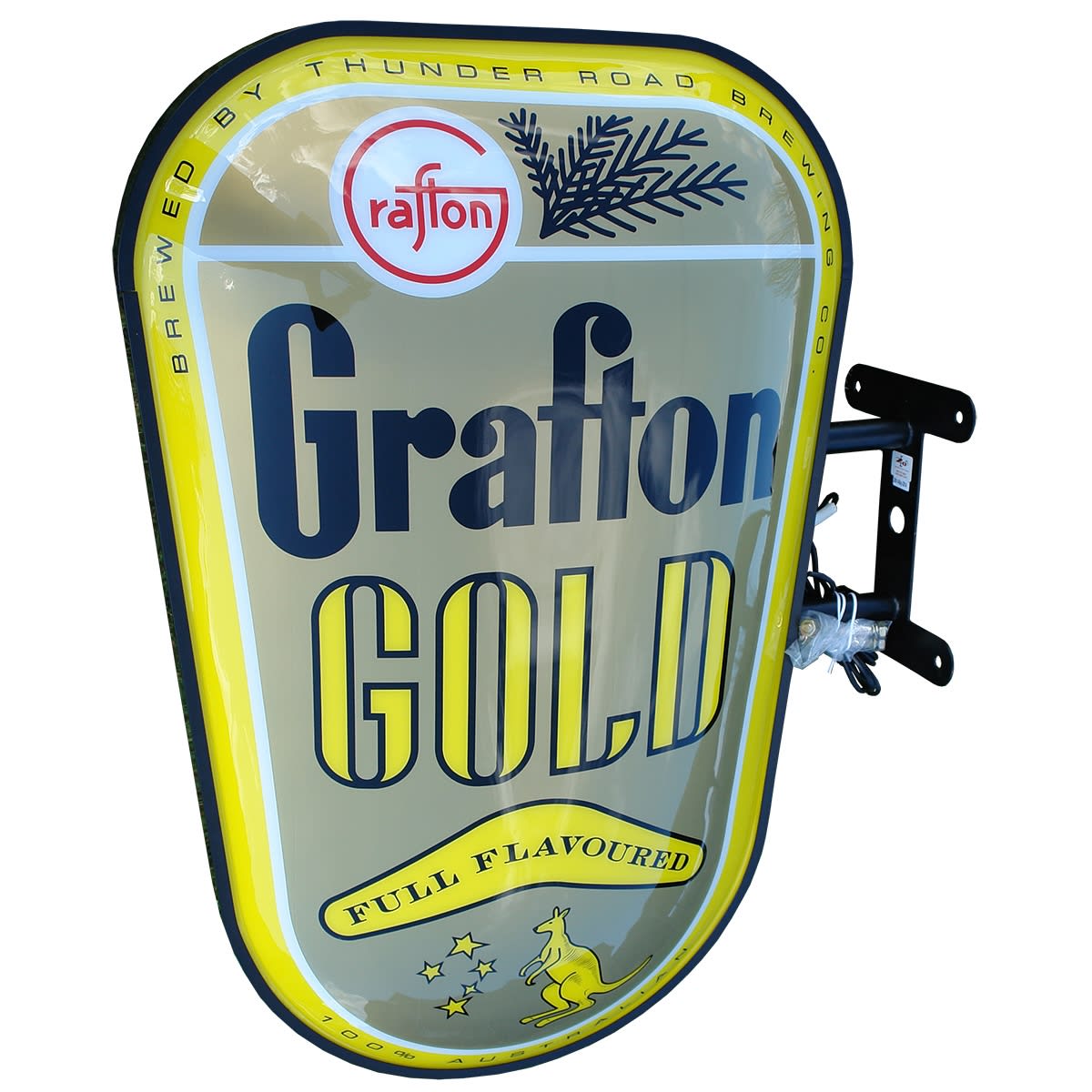 Beer. Original Thunder Road Brewing Co. Grafton Gold Outdoor Light Box, great for man cave. (Victoria) (TOO BIG FOR POST)