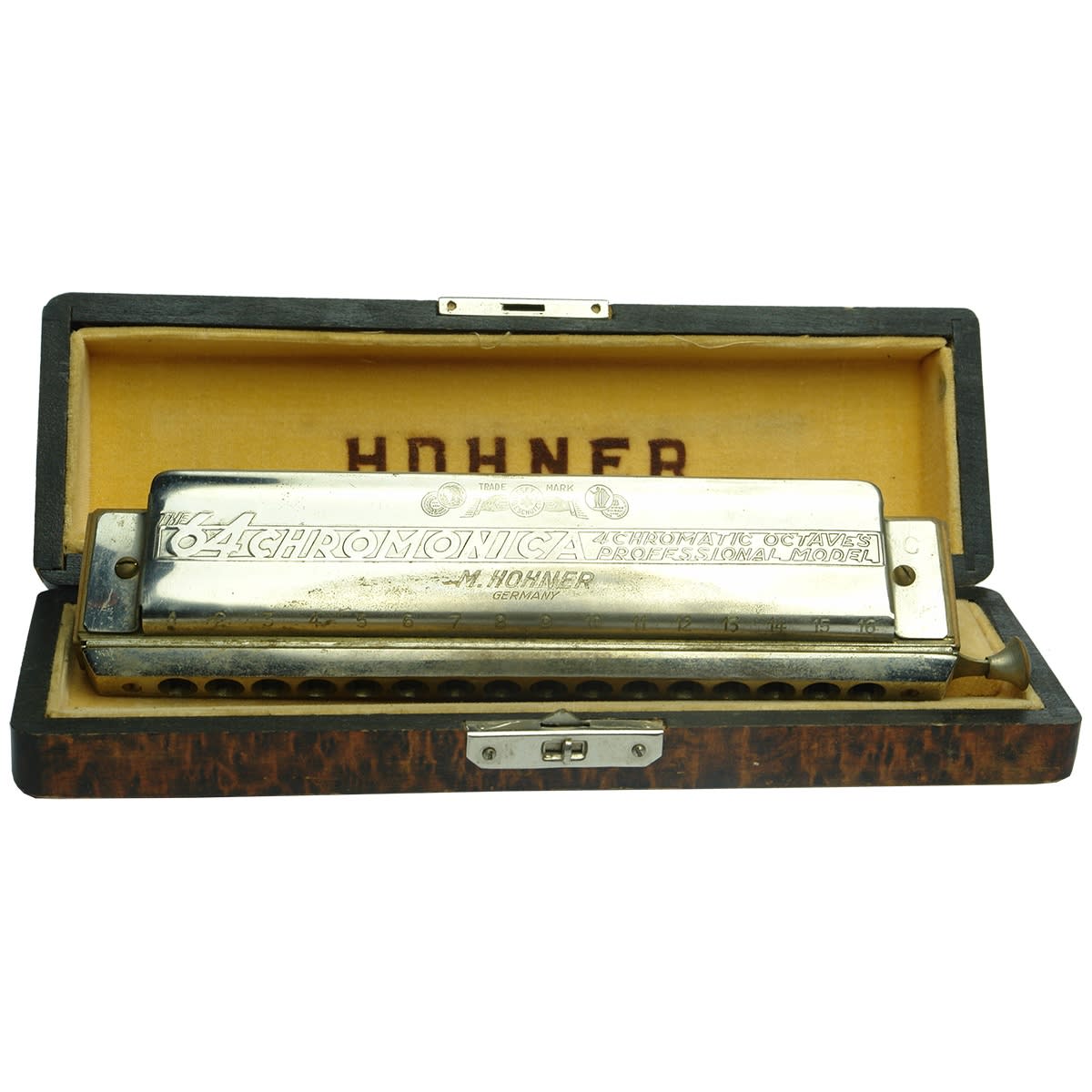 Musical. Hohner 64 Chromonica, 4 chromatic octaves, professional model. M. Hohner, Germany. In original box marked No 280. (Germany)