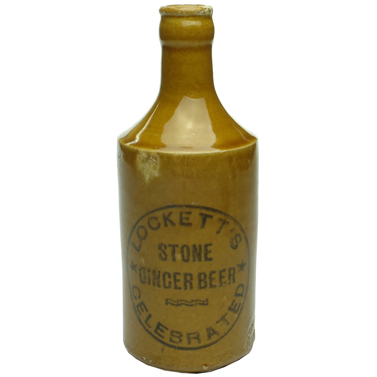 Ginger Beer. Lockett's Celebrated. Lockett Bros., Kiama. Crown Seal. (New South Wales)