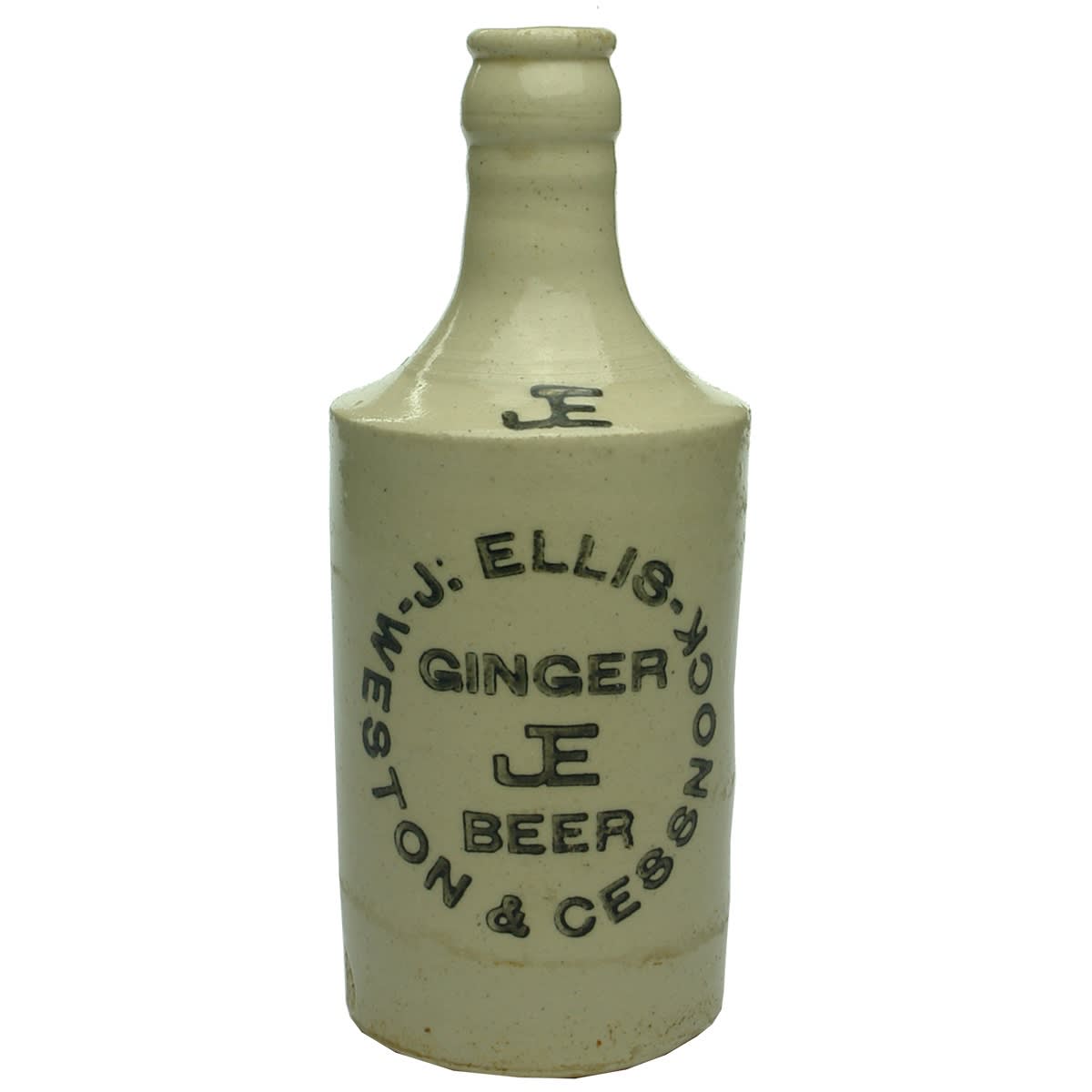 Ginger Beer. J. Ellis, Weston & Cessnock. All White. Dump. (New South Wales)