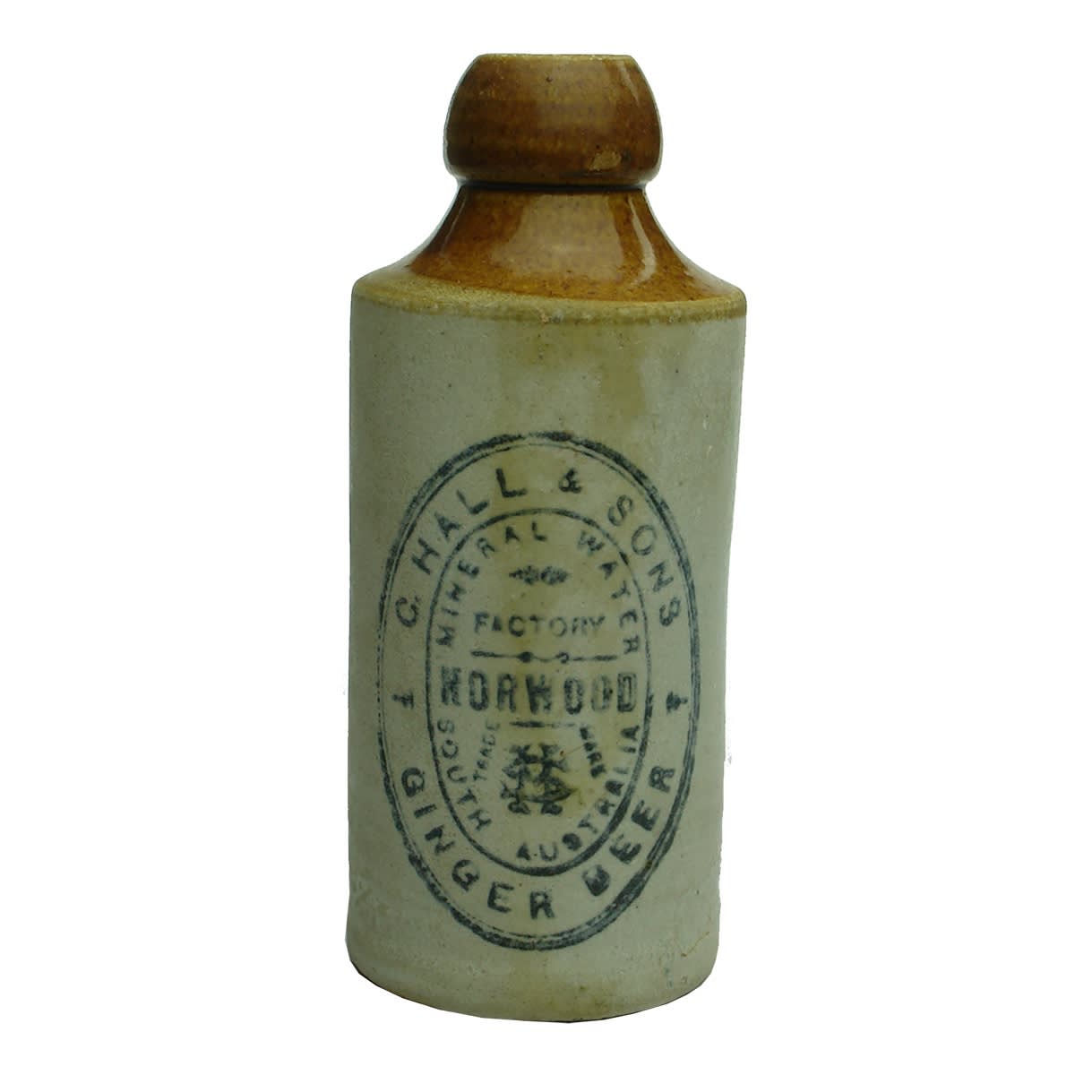 Ginger Beer. G. Hall & Sons, Norwood. Small Stamp. (South Australia)