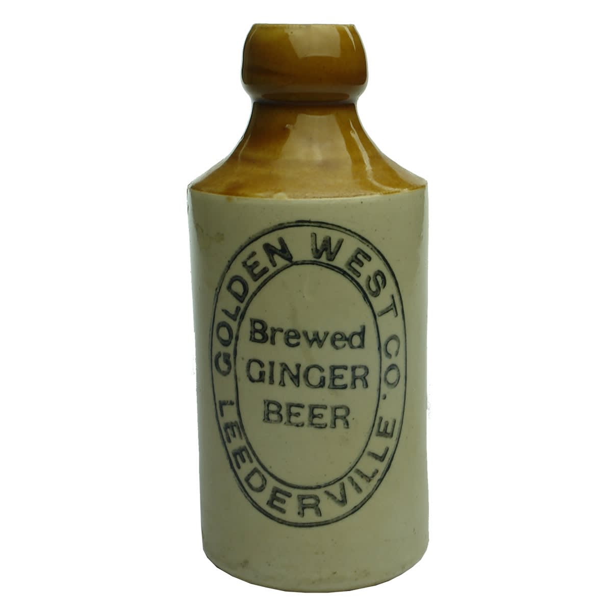 Ginger Beer. Golden West Co., Leederville. Dump. Cork Top. (Western Australia)