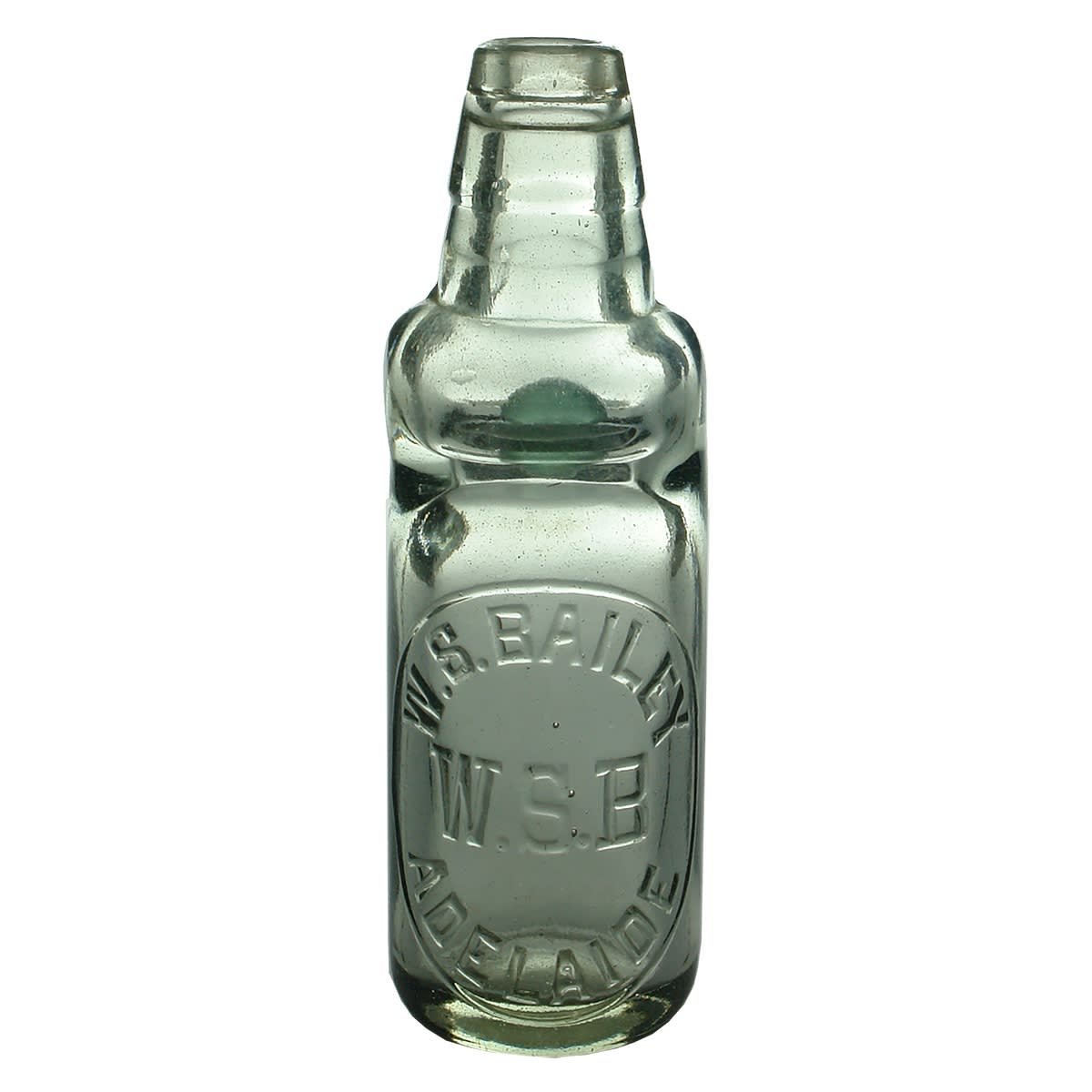 Codd. W. S. Bailey, Adelaide, W. S. B. All Way Pour. Clear. 6 oz. (South Australia)