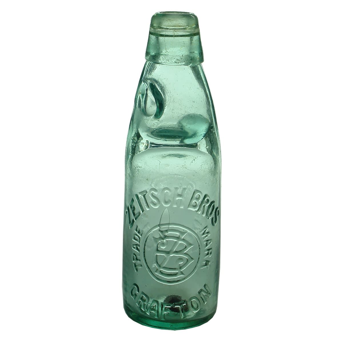 Codd. Zeitsch Bros., Grafton. (Zietsch misspelled on the bottle). 6 oz. One way pour. (New South Wales)