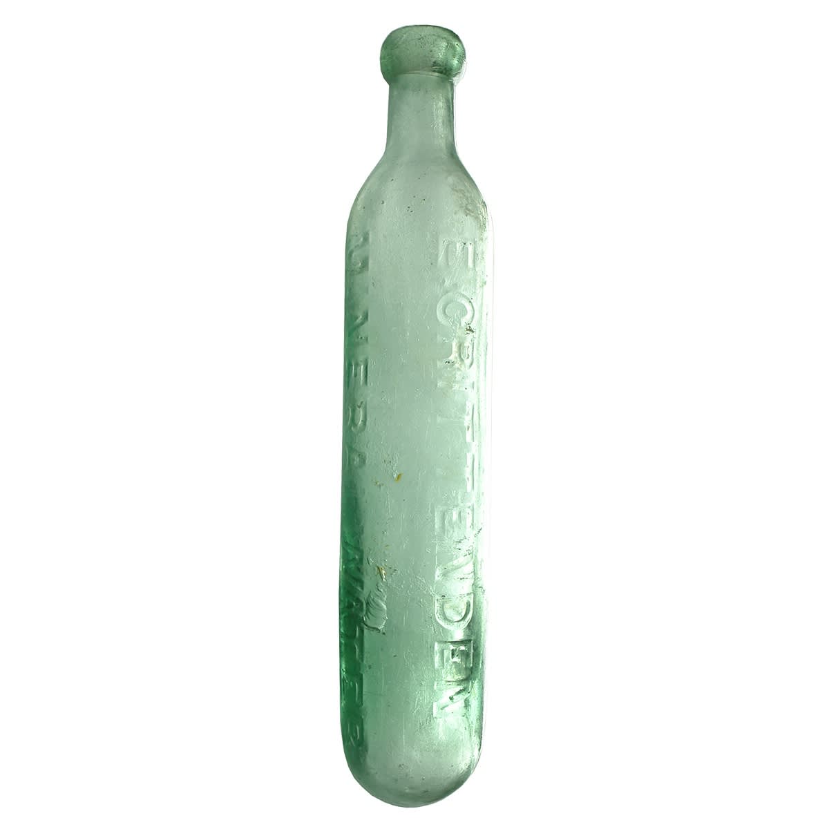 Maugham. E. Crittenden, Mineral Water Manufacturer, North Adelaide. Aqua. 10 oz. (South Australia)