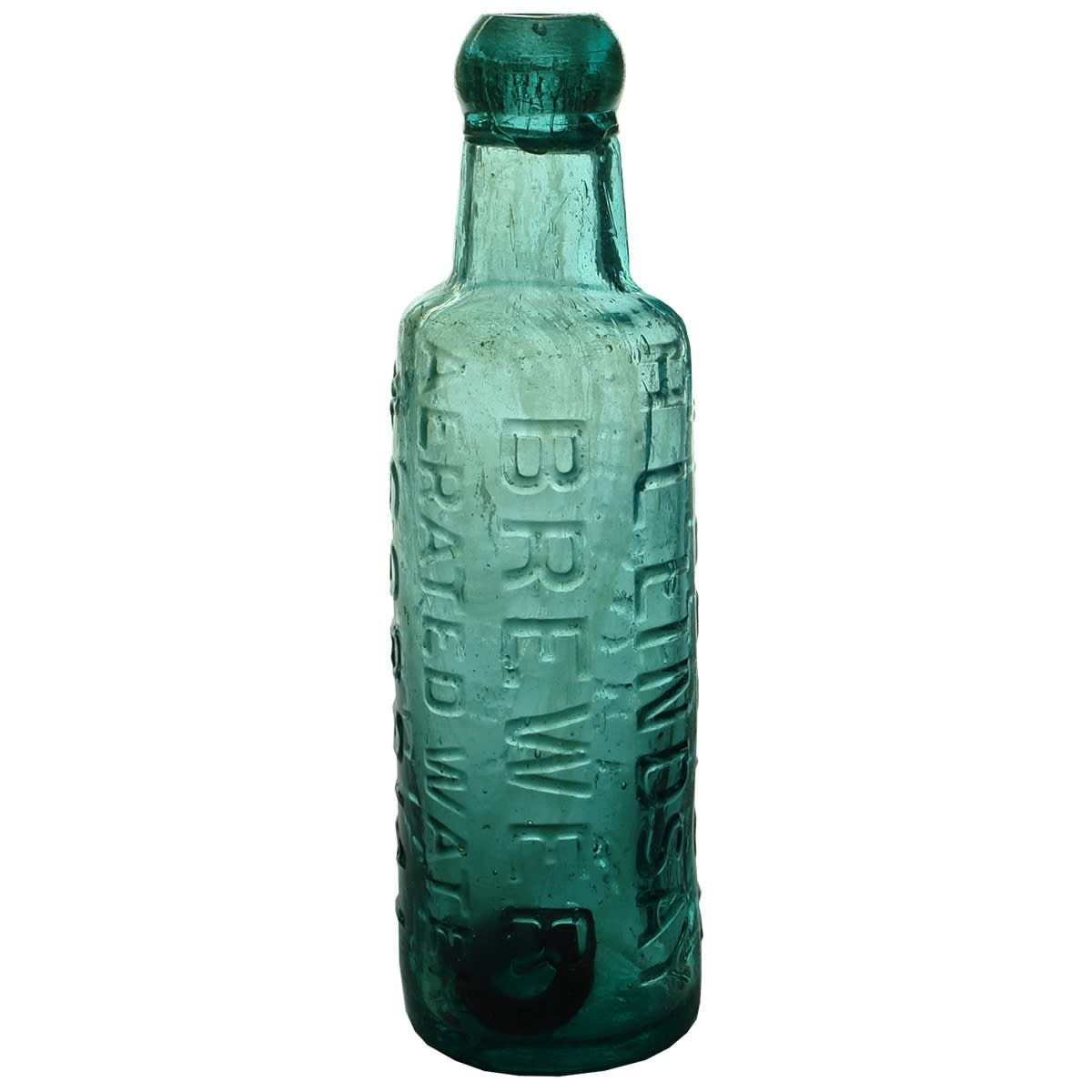 Patent. Lindsay, Hay, Bourke & Hillston. Bell Patent type. Dark Aqua. 10 oz. (New South Wales)