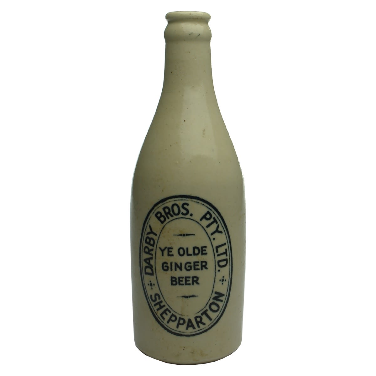 Ginger Beer. Darby Bros. Pty. Ltd. Shepparton. Govancroft. (Victoria)