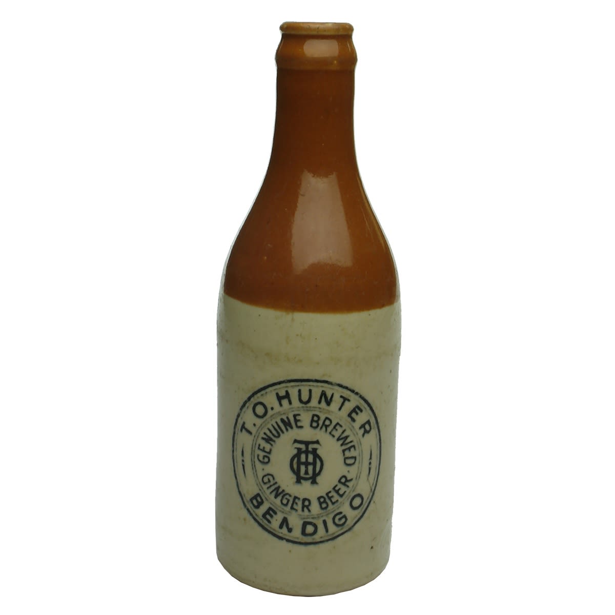 Ginger Beer. T. O. Hunter, Bendigo. Crown Seal. Red Top. 10 oz. (Victoria)