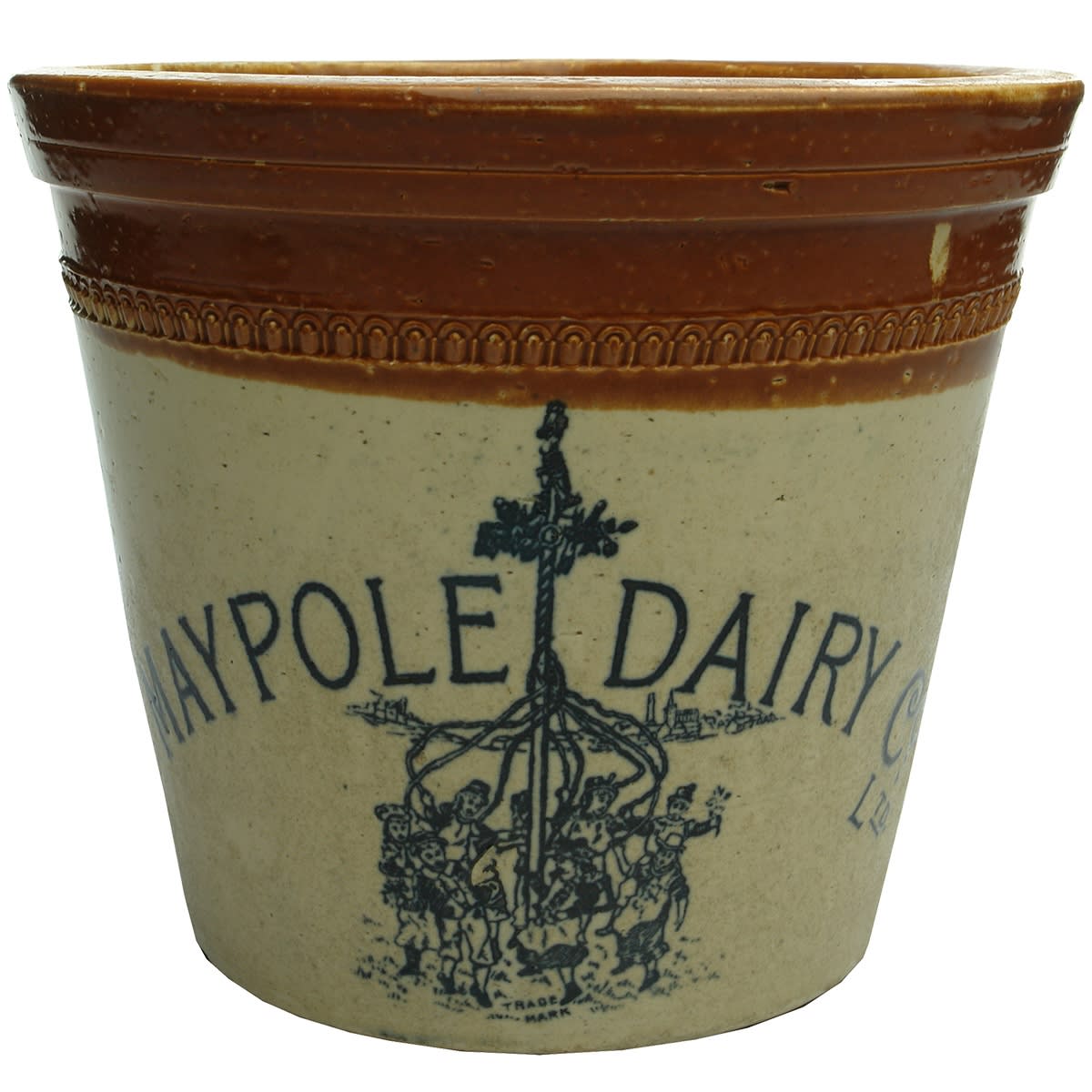 Dairy. Maypole Dairy Co Ltd Butter Crock. 4 Pounds. (United Kingdom)