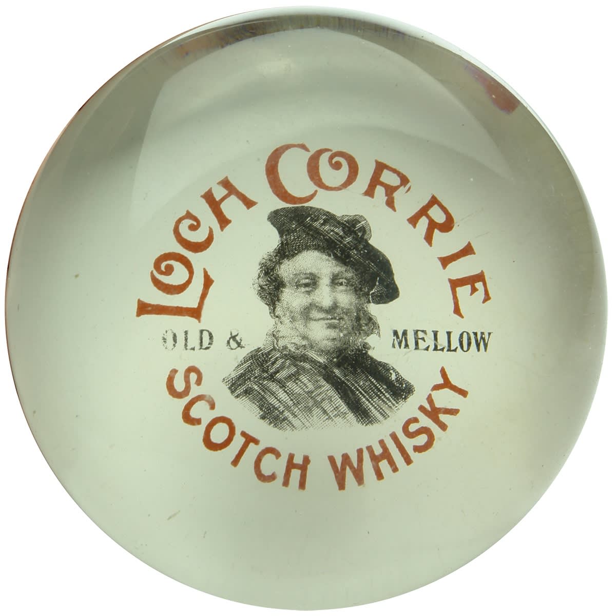 Spirits. Loch Corrie Scotch Whisky. Paperweight. (United Kingdom)