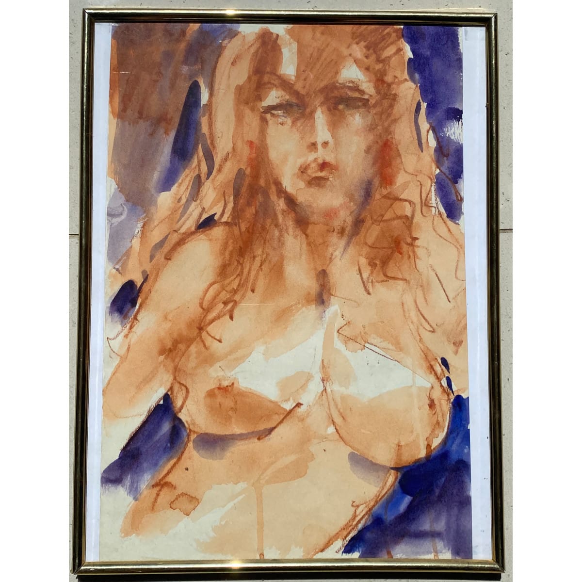 Painting. Nude study by Sidney Fort. Unsigned. 1 of 5 paintings in this auction.  (Lot 51 has a signed letter to the back from his daughter).