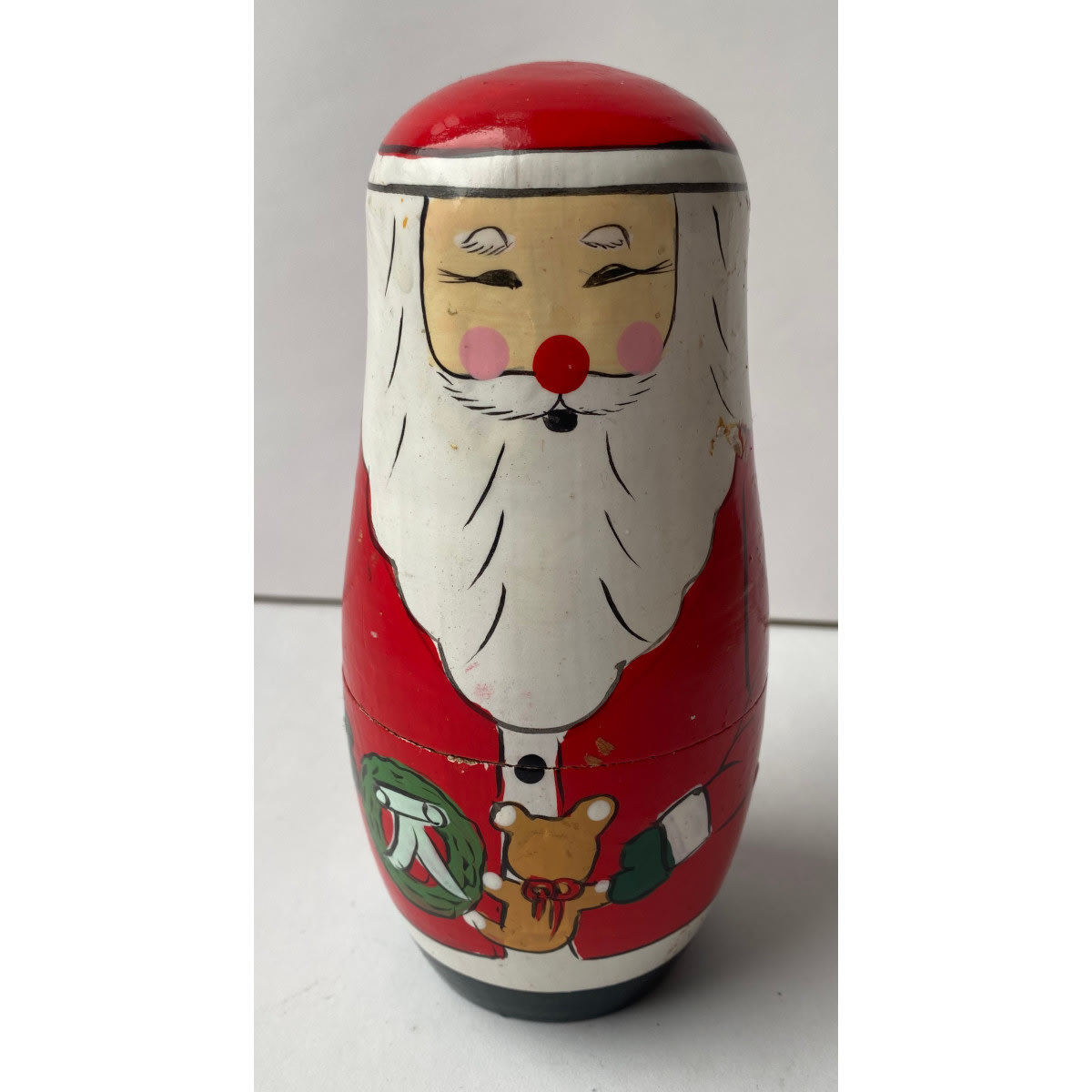 Russian Doll. Babushka. Santa Claus or Father Christmas. 5 levels of doll.