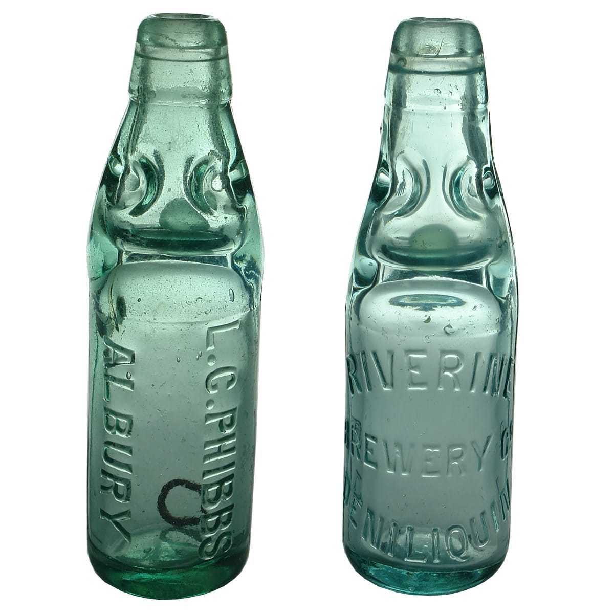2 Codds. L. C. Phibbs, Albury; Riverine Brewery Co., Deniliquin. (New South Wales)