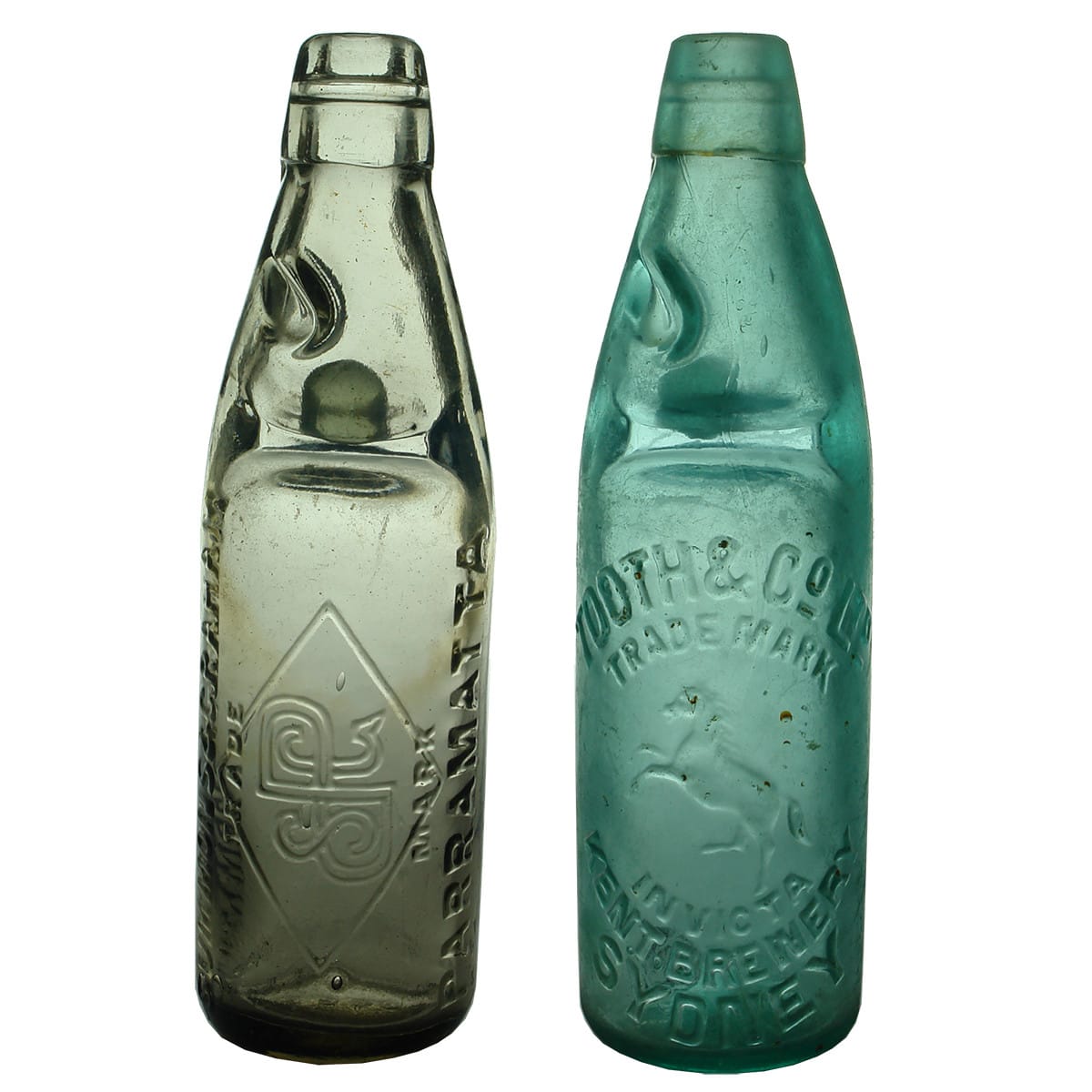 2 Codds: Summons & Graham, Parramatta (zapped); Tooth & Co Ltd, Kent Brewery, Sydney. (New South Wales)