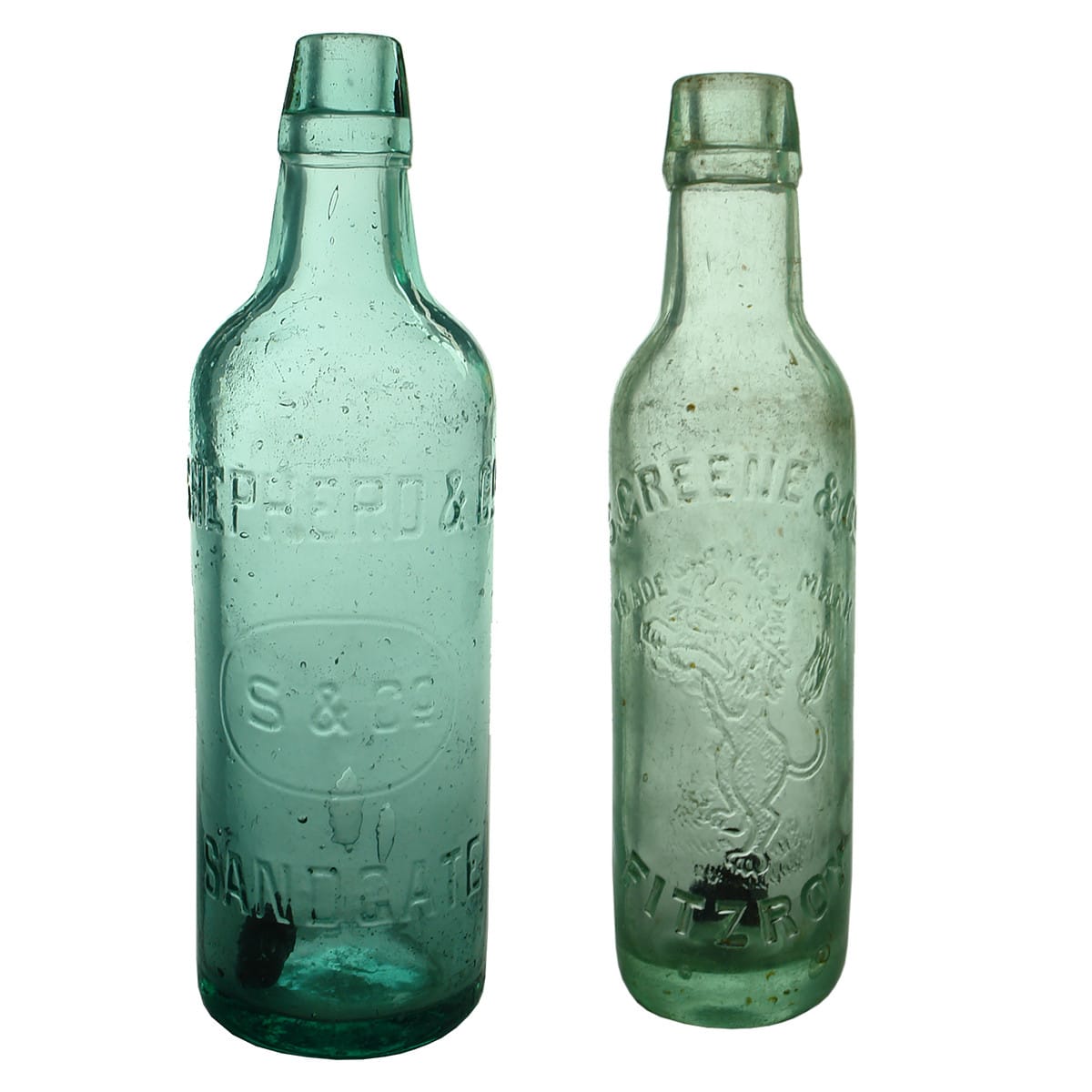 2 Lamonts: 26 oz Shepherd & Co., Sandgate; S. Greene & Co., Fitzroy 10 oz.