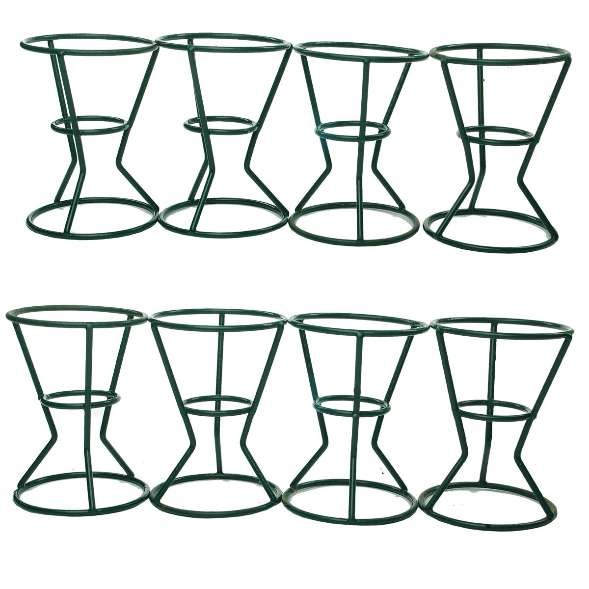 Torpedo. Eight x Powder Coated Wire Torpedo Stands.