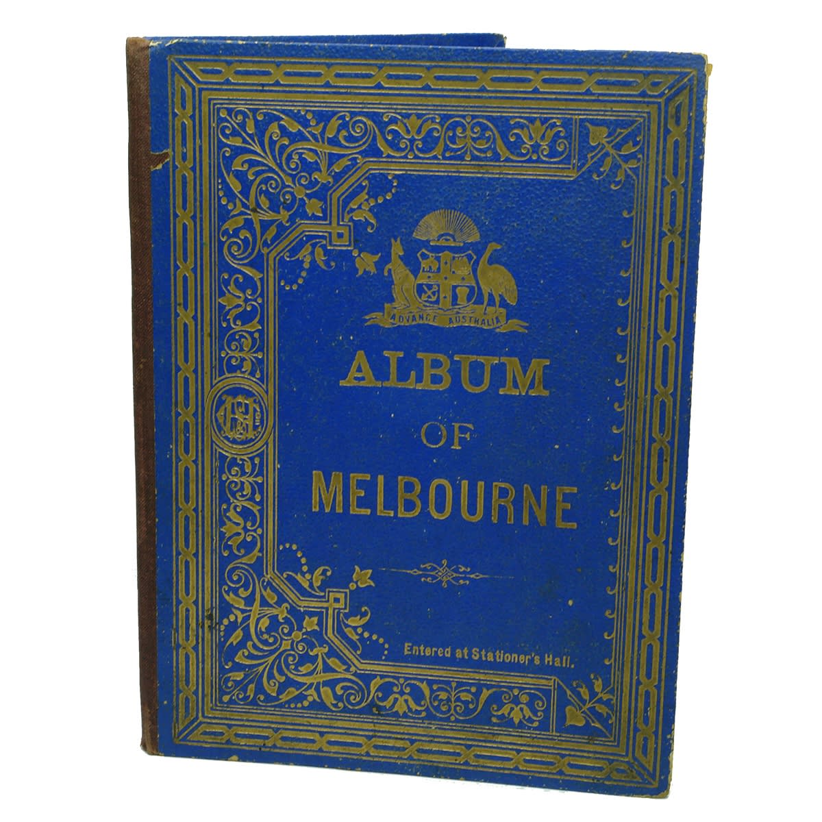 Book. Album of Melbourne. Foldout booklet of Melbourne & Victorian views. 1880s.