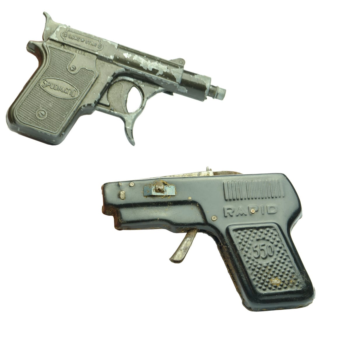 2 Toys. Lone Star Spudmatic Toy Gun; Rapid 550 Toy Gun.
