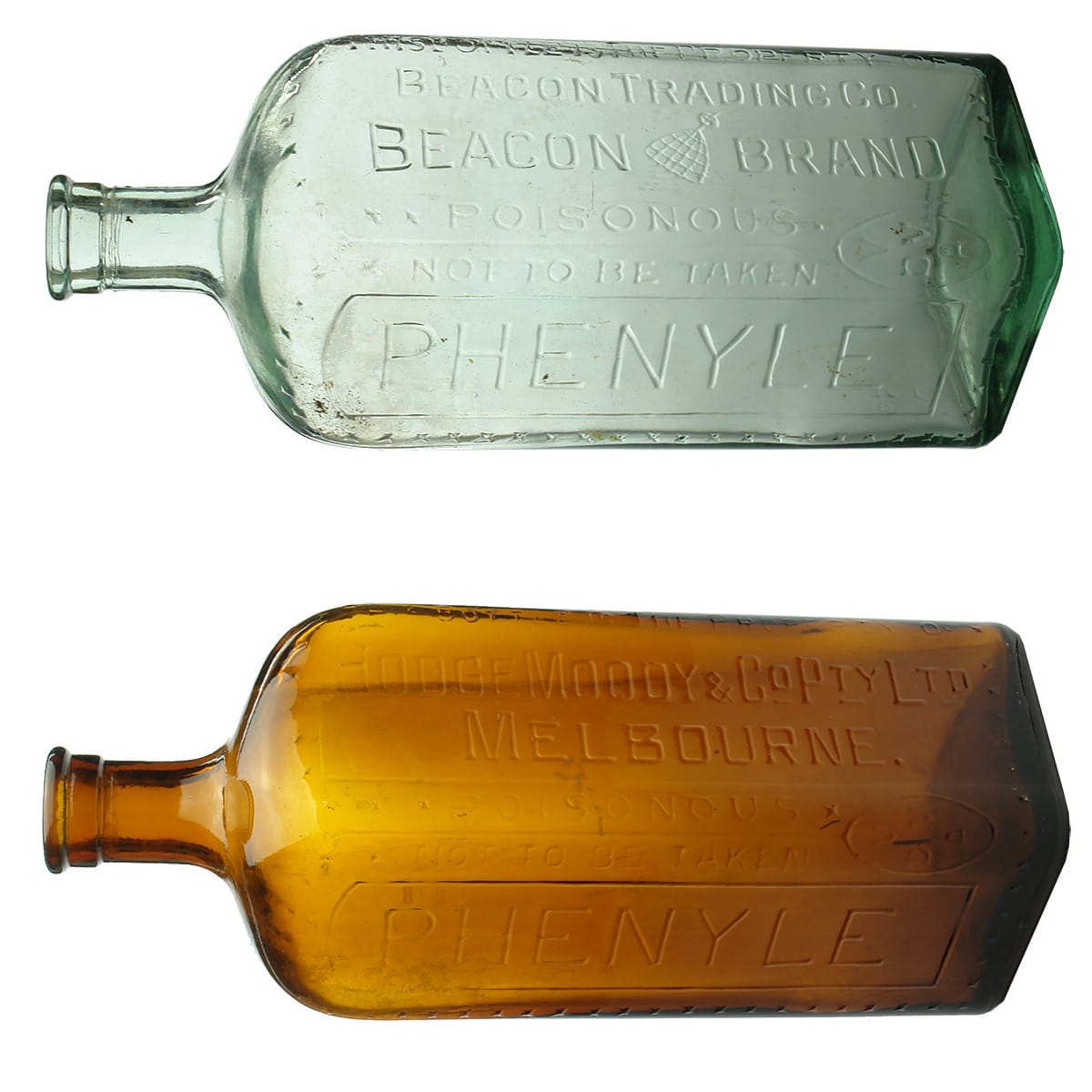 2 later Phenyles: Beacon Trading Co, Beacon Brand, Geelong and Hodge Moody & Co Pty Ltd Melbourne. (Victoria)