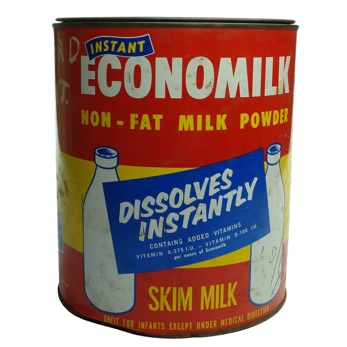 Tin. Economilk. Archie's Creek Dairy Produce Company Limited. Sanitarium Health Food Company Distributors. (Victoria)