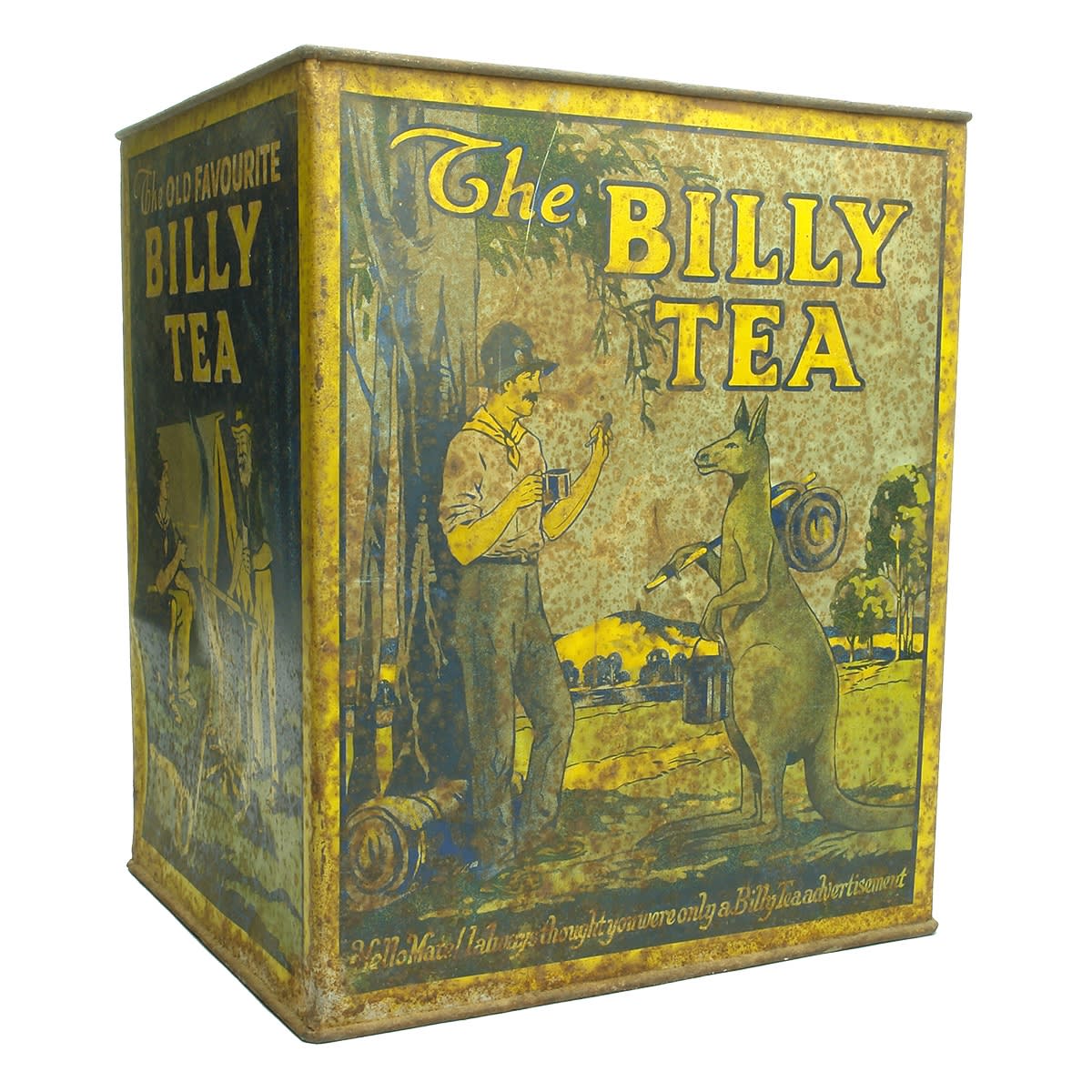 Tin. The Billy Tea. Kangaroo. Swagmen.