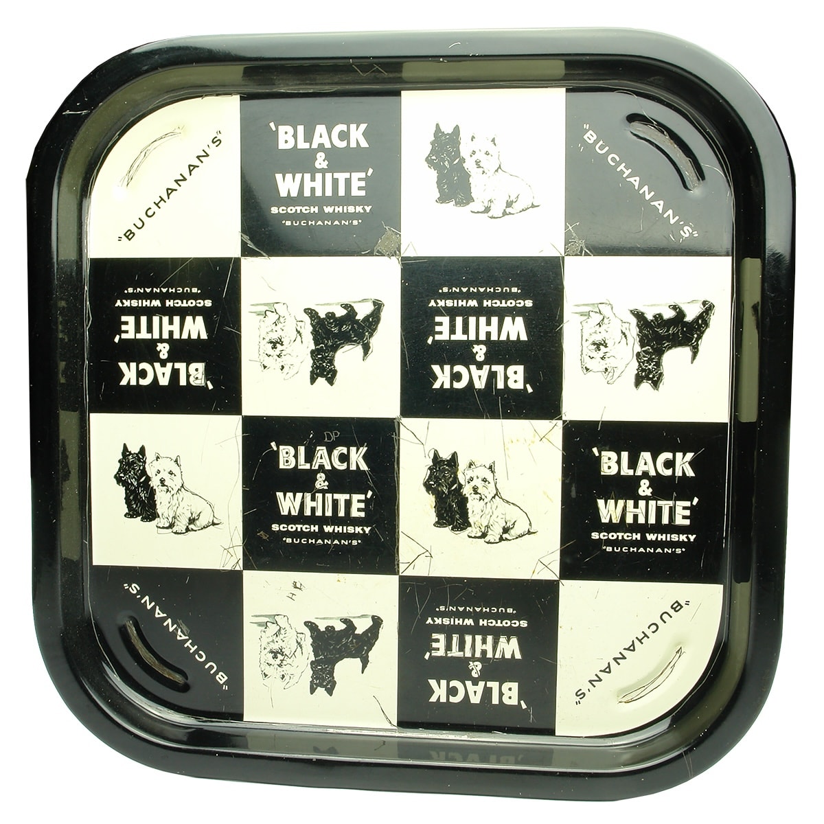 Spirits. Buchanan's Black & White Scotch Whisky. Advertising Tray.