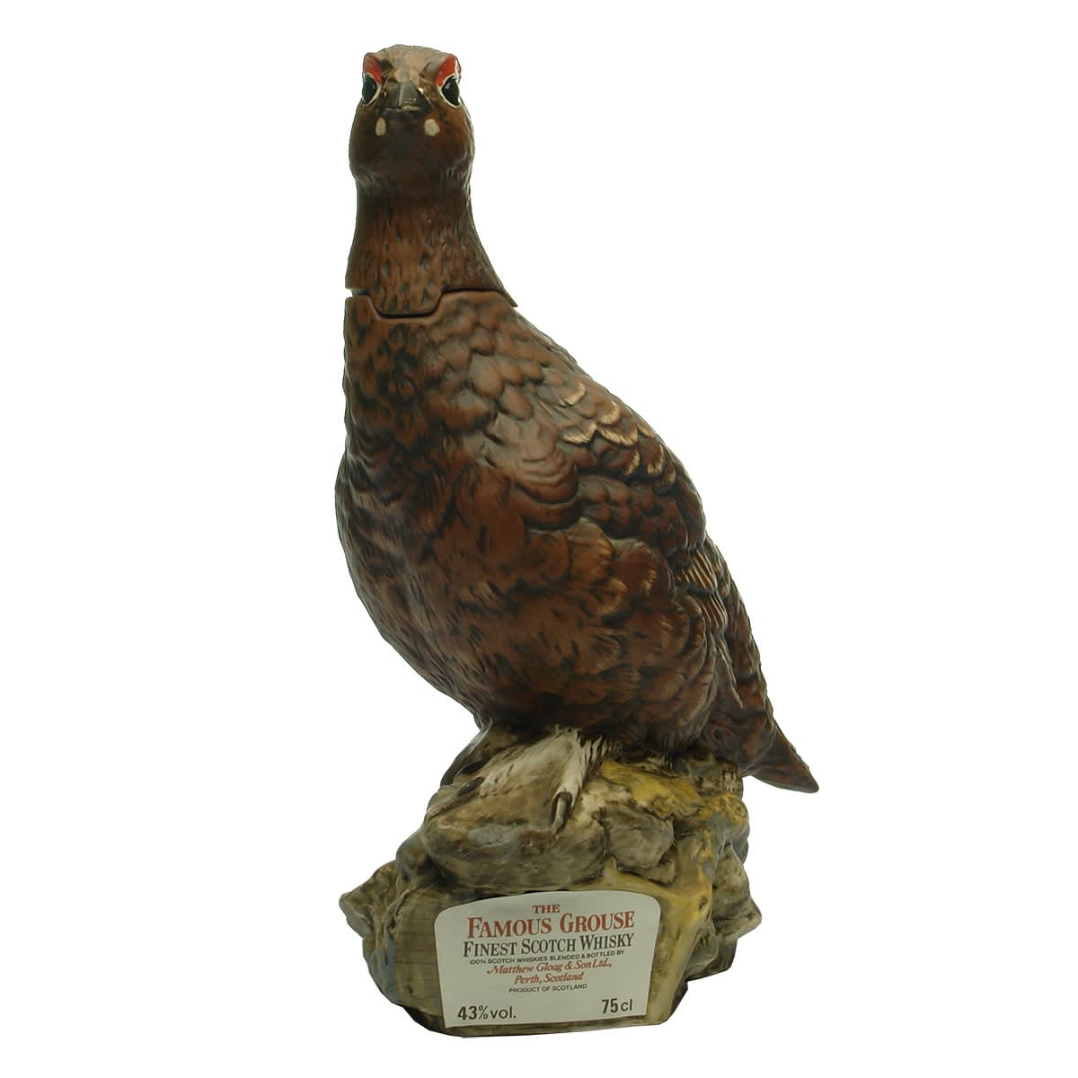 Whisky. Figural Ceramic Famous Grouse. Royal Doulton. Matthew Gloag & Son.