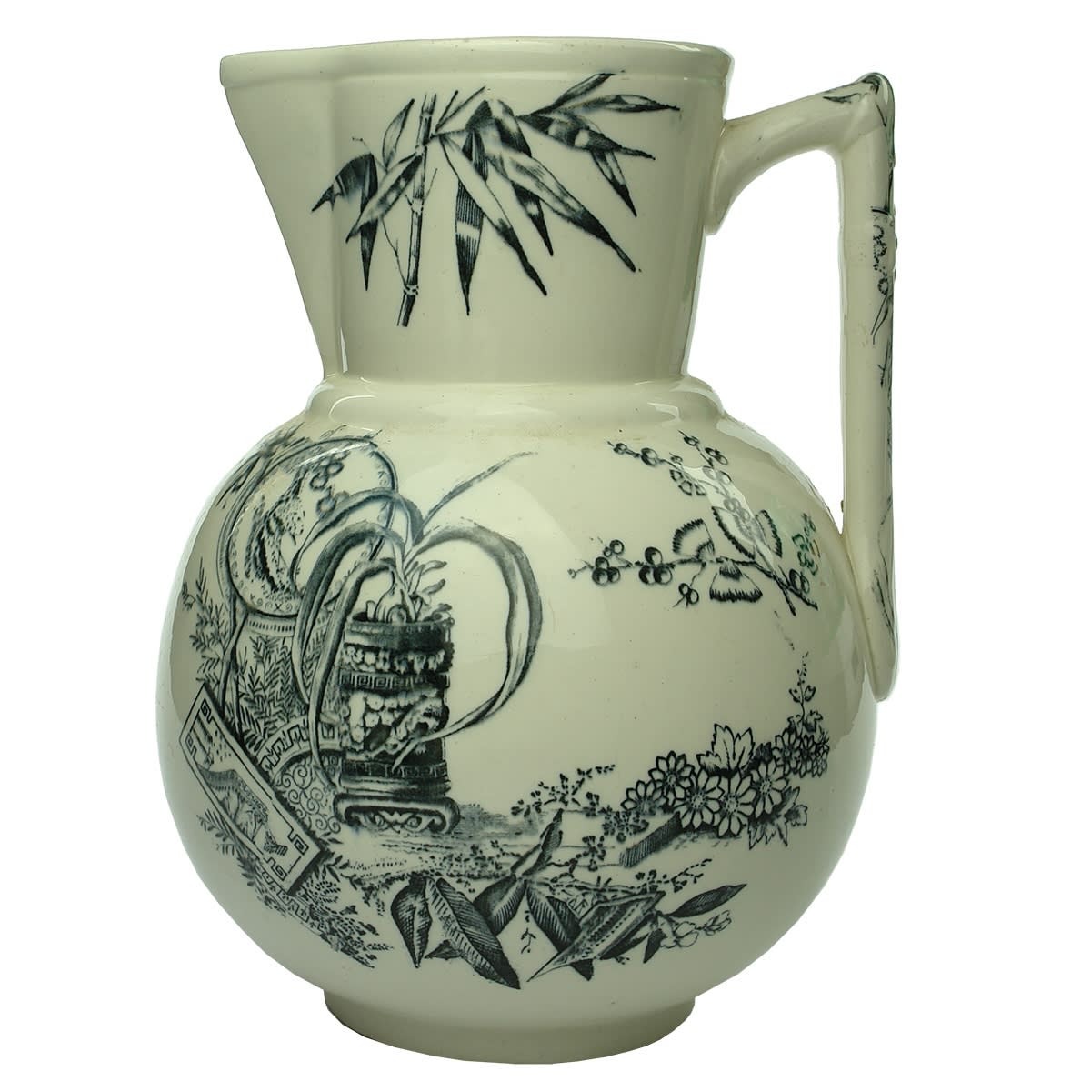 Pottery. Large Alfred Fenton & Sons "Prahran" Pattern Jug. (Victoria)