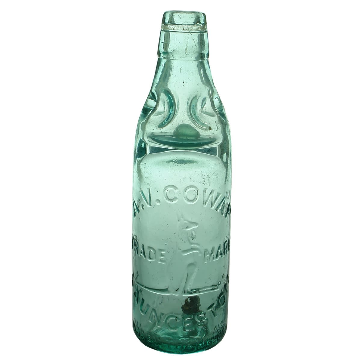 Codd. A. V. Cowap, Launceston. Dobson. Aqua. 10 oz. (Tasmania)