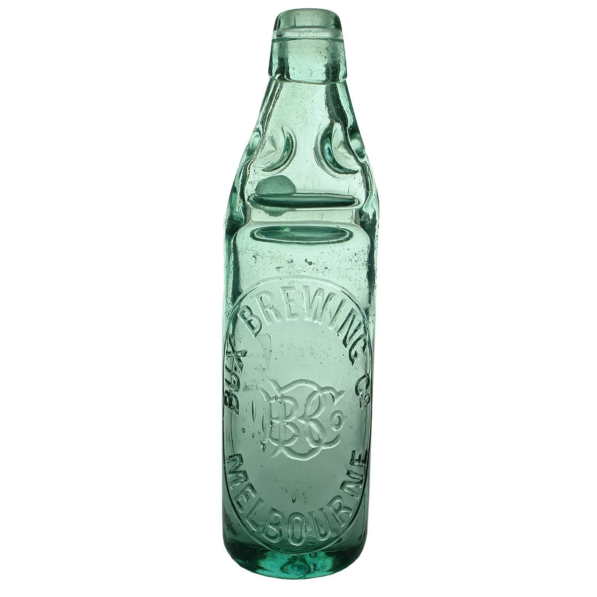 Codd. Bux Brewing Co., Melbourne. Monogram. Aqua. 10 oz. (Victoria)