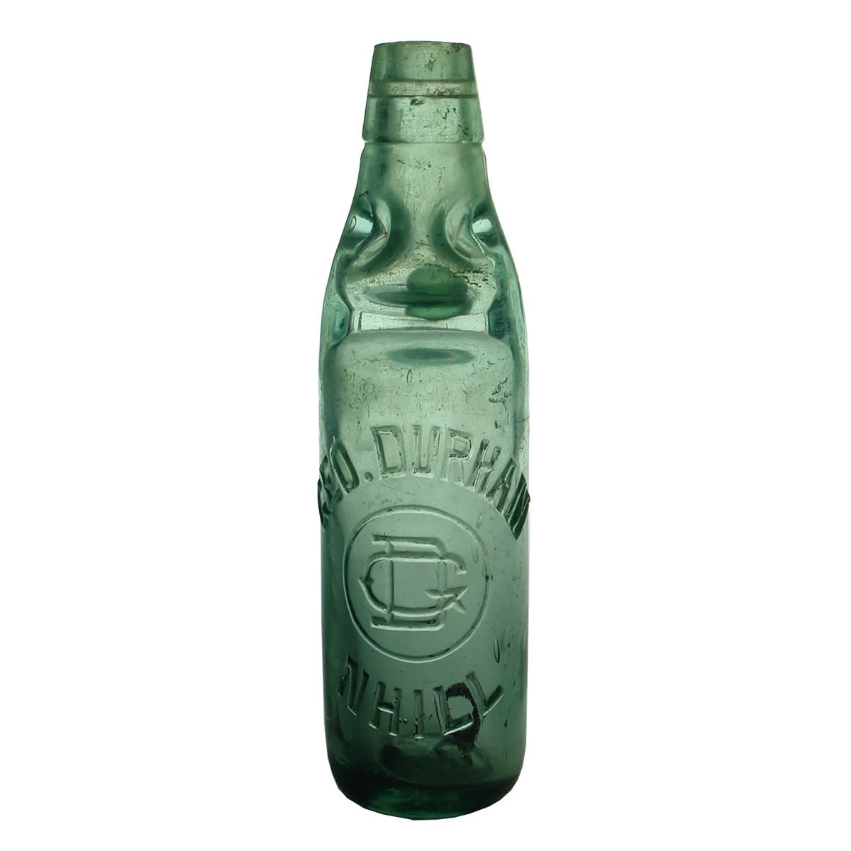 Codd. Geo. Durham, Nhill. Dobson. Aqua. 10 oz. (Victoria)
