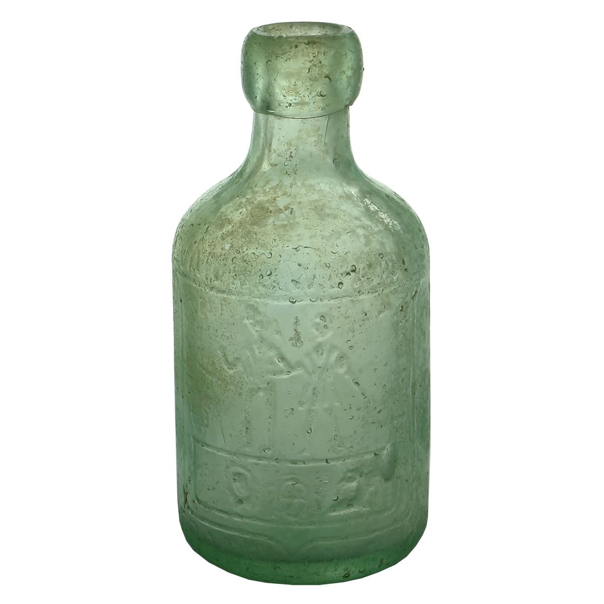 Blob Top Dump Soda. Rowlands late Rowlands & Lewis, Ballarat & Melbourne. Miner & Farmer. No base mark. (Victoria)