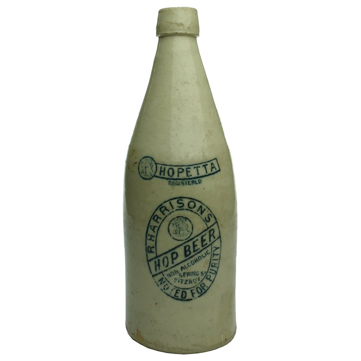 Ginger Beer. R. Harrison, Fitzroy. Hopetta. All White. 26 oz. (Victoria)