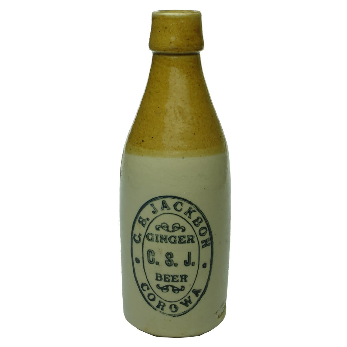 Ginger Beer. C. S. Jackson, Corowa. Tan Top. Champagne. (New South Wales)
