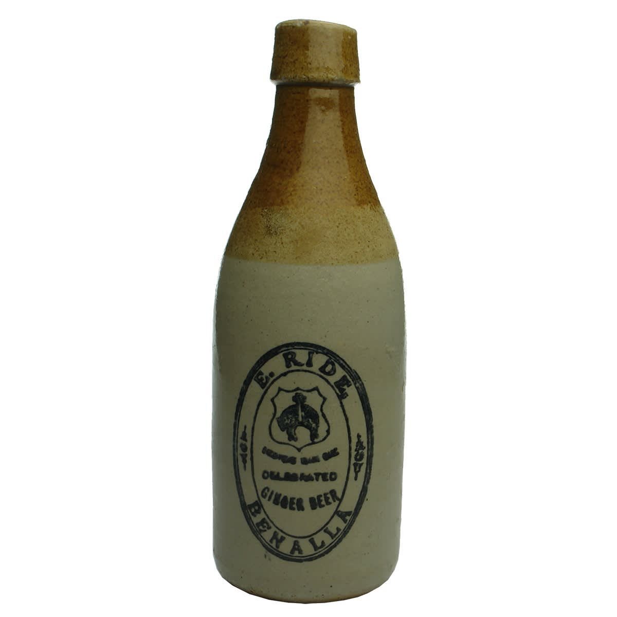 Ginger Beer. E. Ride, Benalla. Champagne. Hanging Sheep - Golden Fleece. 10 oz. (Victoria)