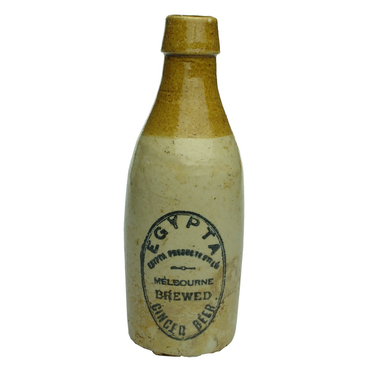 Ginger Beer. Egypta Products Pty Ltd, Melbourne. Tan Top. Champagne. (Victoria)