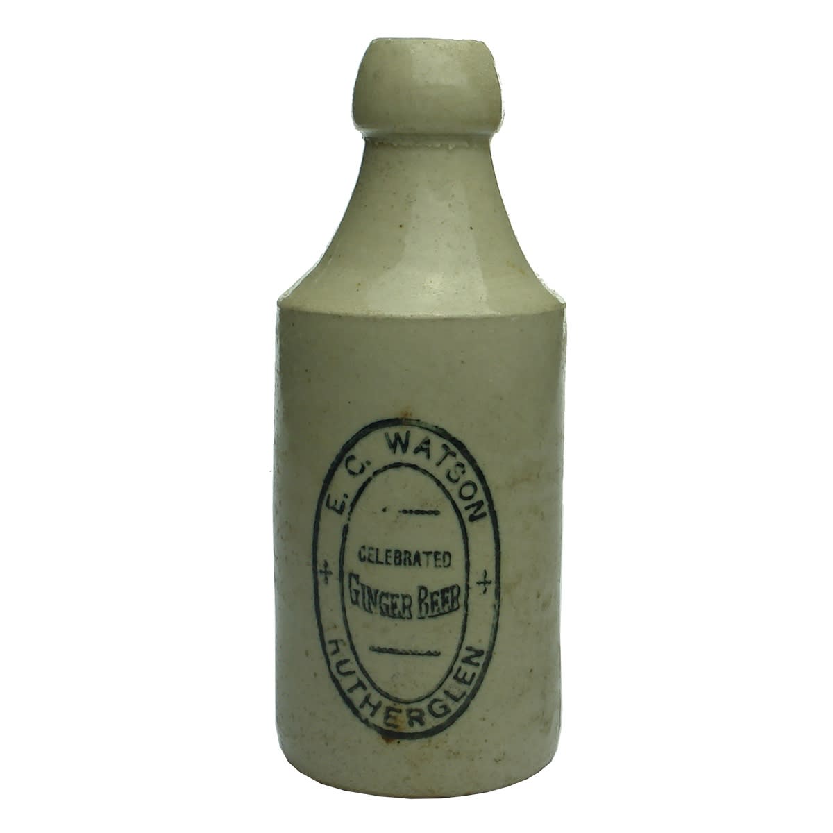 Ginger Beer. E. C. Watson, Rutherglen. Dump. All White. (Victoria)
