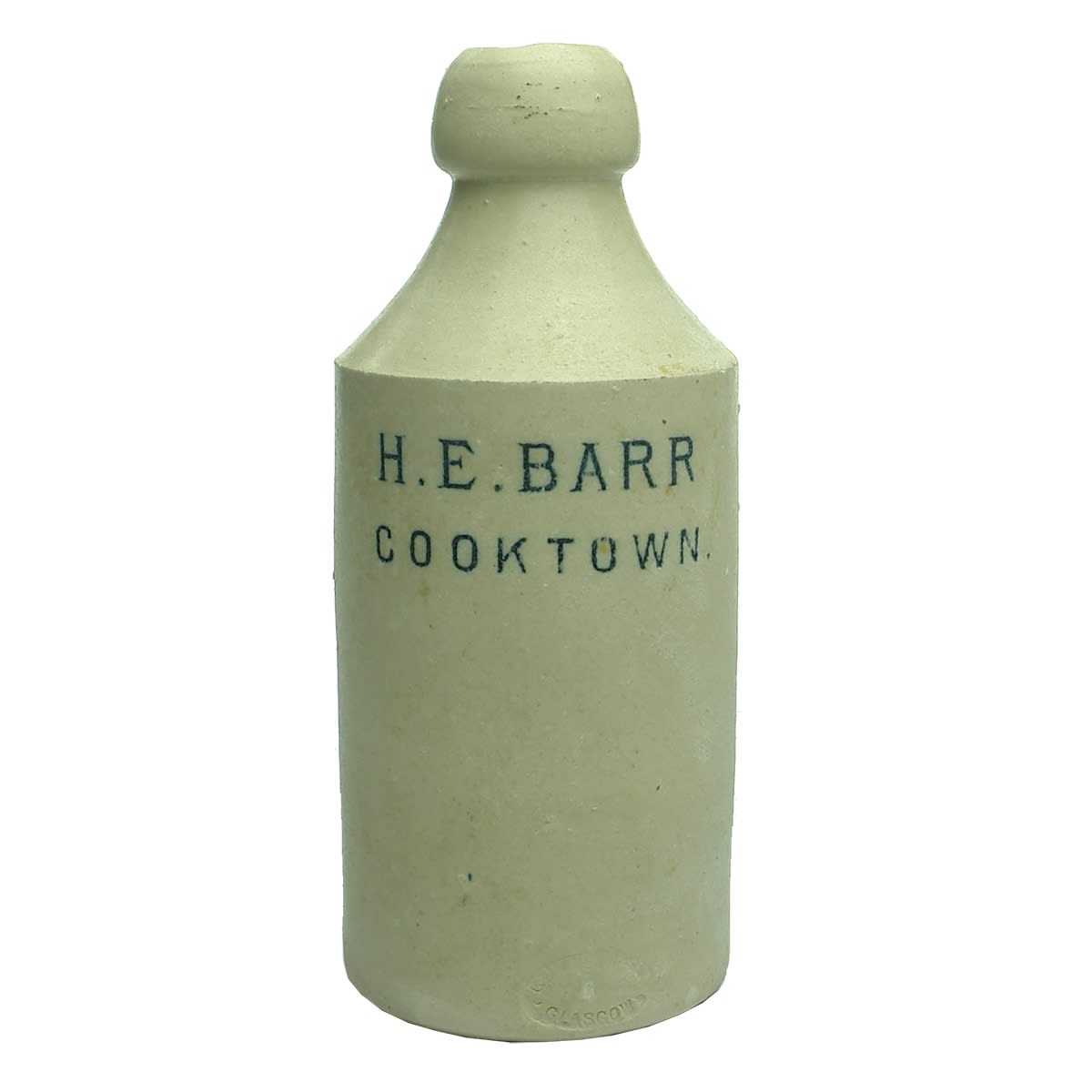 Ginger Beer. H. E. Barr, Cooktown. Black Print. (Queensland)
