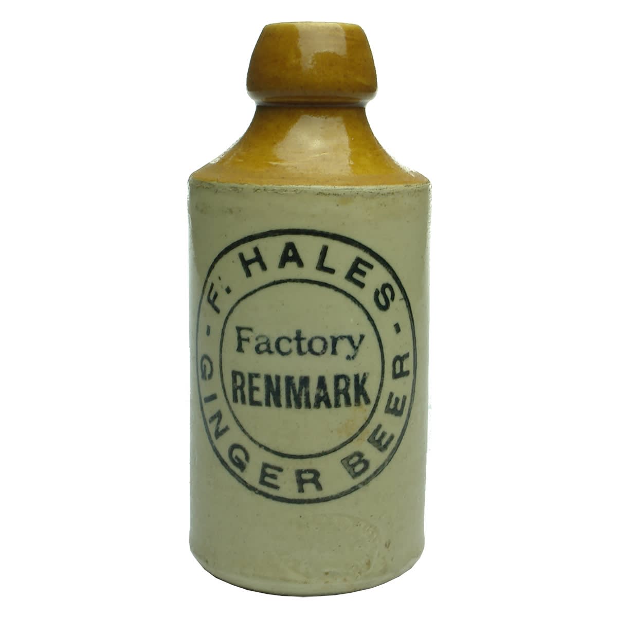 Ginger Beer. F. Hales, Factory, Renmark. Repaired. (South Australia)