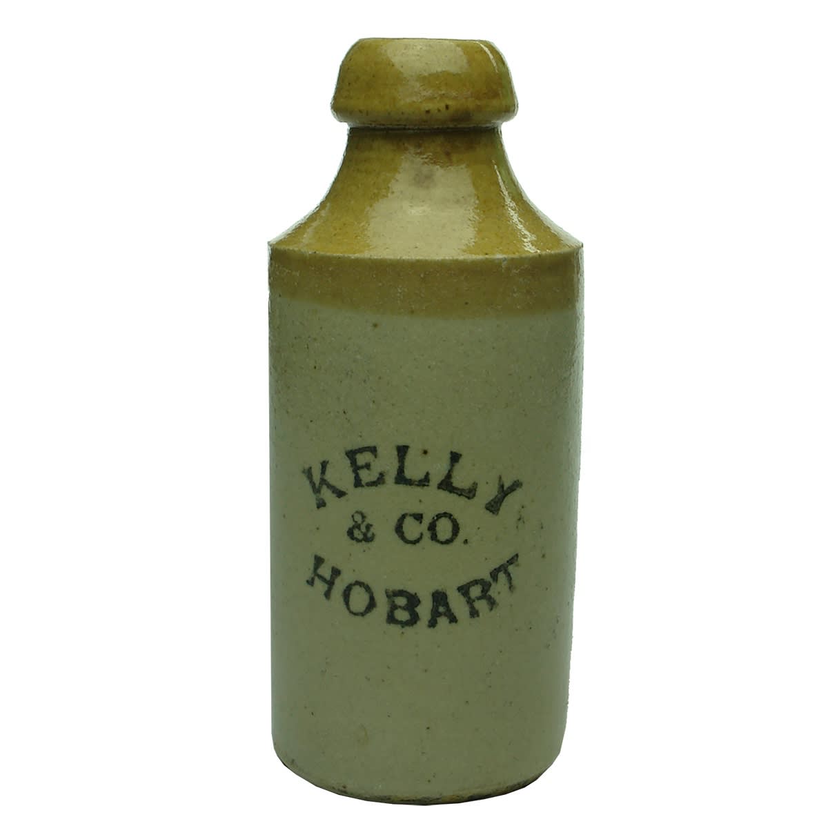 Ginger Beer. Kelly & Co, Hobart. Tan Top. Dump. Tasmanian made. (Tasmania)