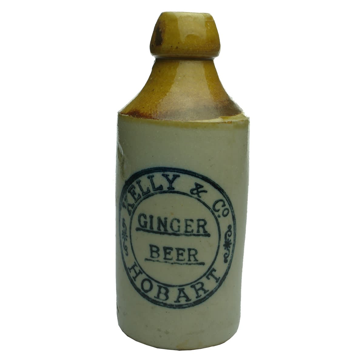 Ginger Beer. Kelly & Co., Hobart. Dump. Tan Top. Pinnacle Brand. (Tasmania)