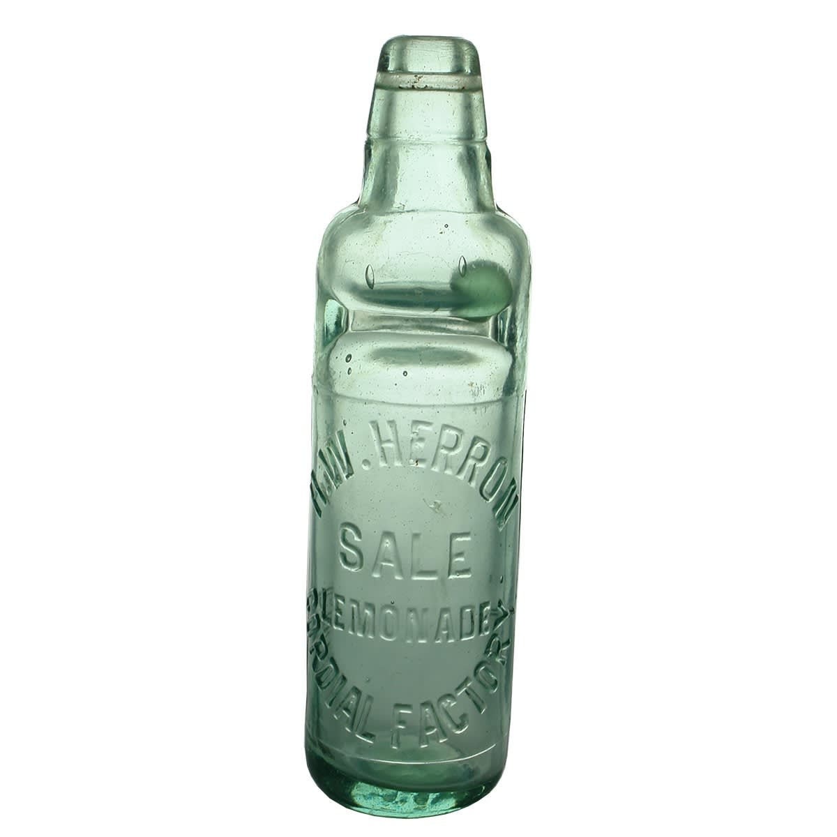 Codd. H. W. Herron, Cordial Factory Sale. Lemonade. 10 oz. (Victoria)