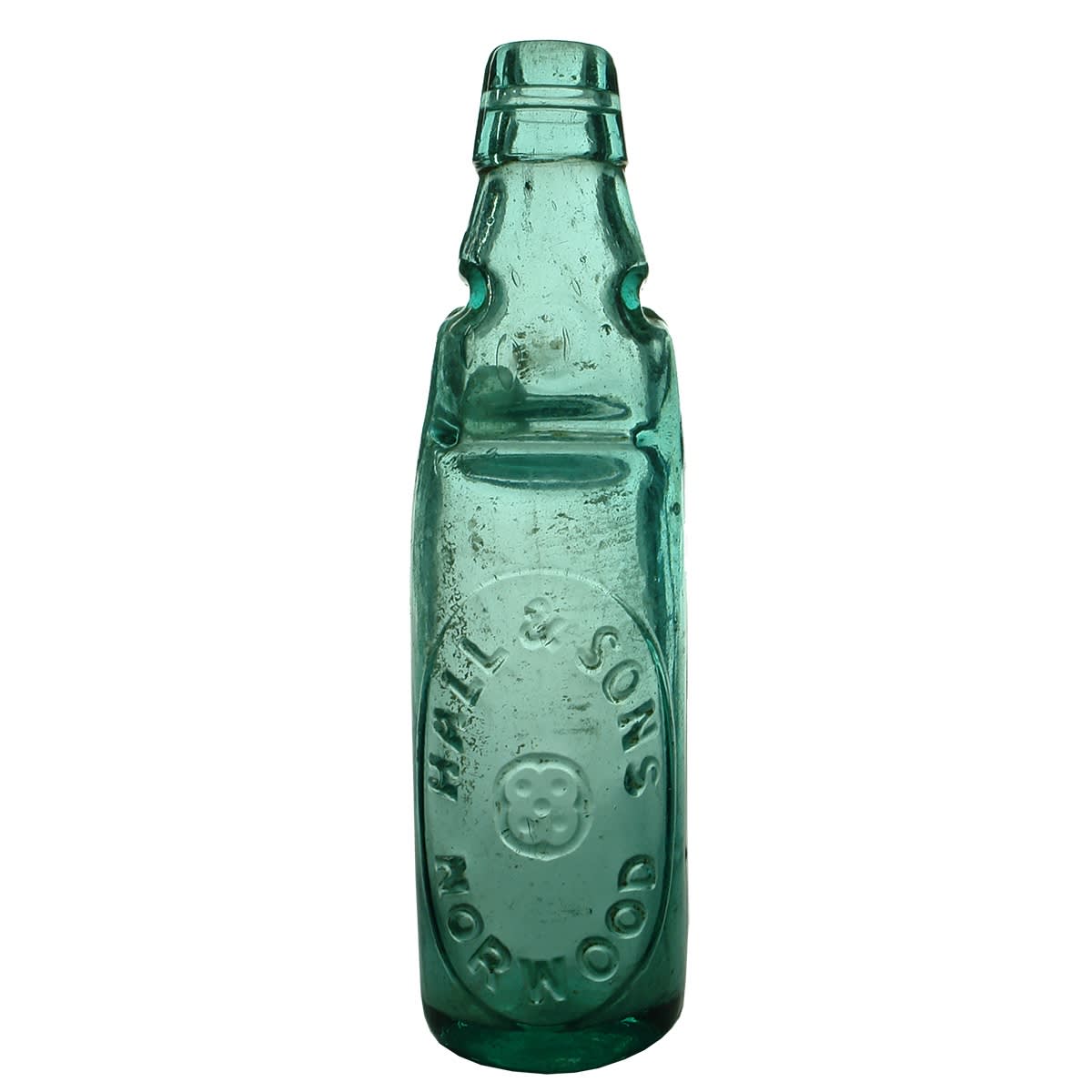 Codd. Hall & Sons, Norwood. Aqua. 10 oz. Acme Patent. (South Australia)