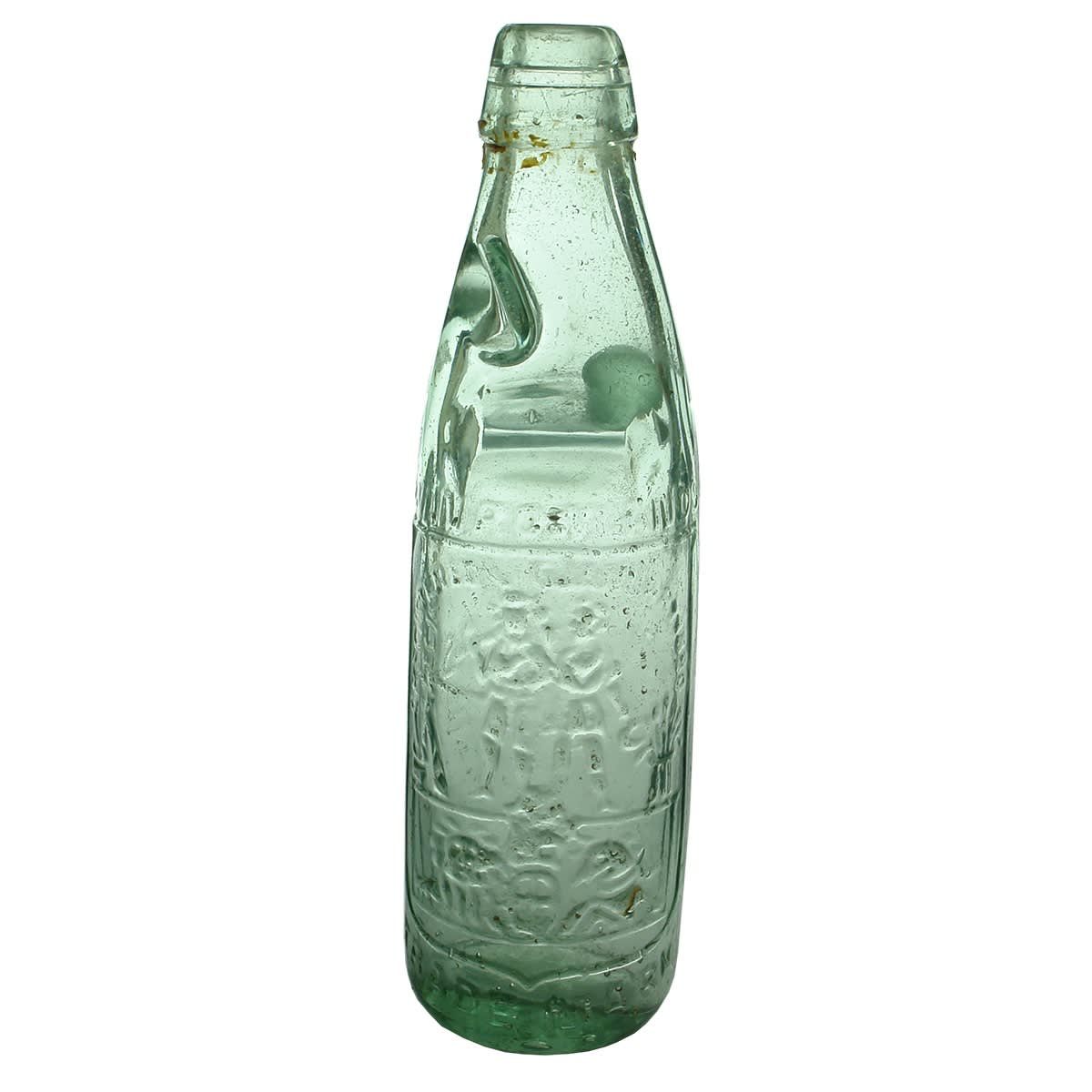 Codd. Rowlands, Ballarat & Melbourne. Codd's Patent. Aqua. 10 oz. (Victoria)