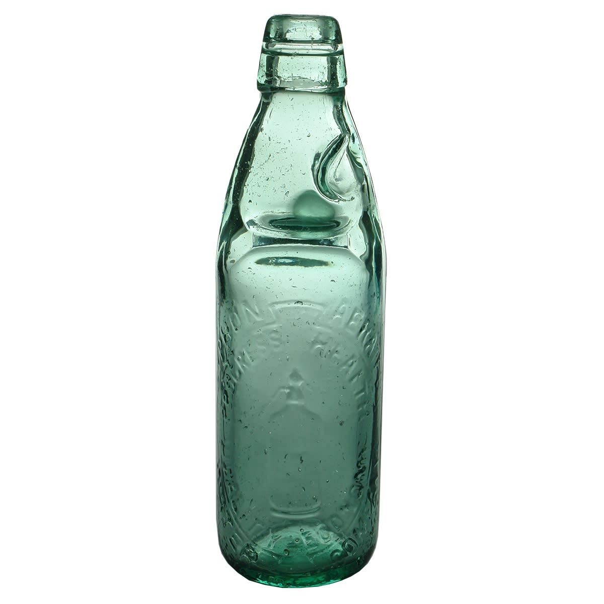 Codd. Syphon Aerated Water Company Limited. Soda Syphon. AGM Co. Aqua. 10 oz. Sydney. (New South Wales)