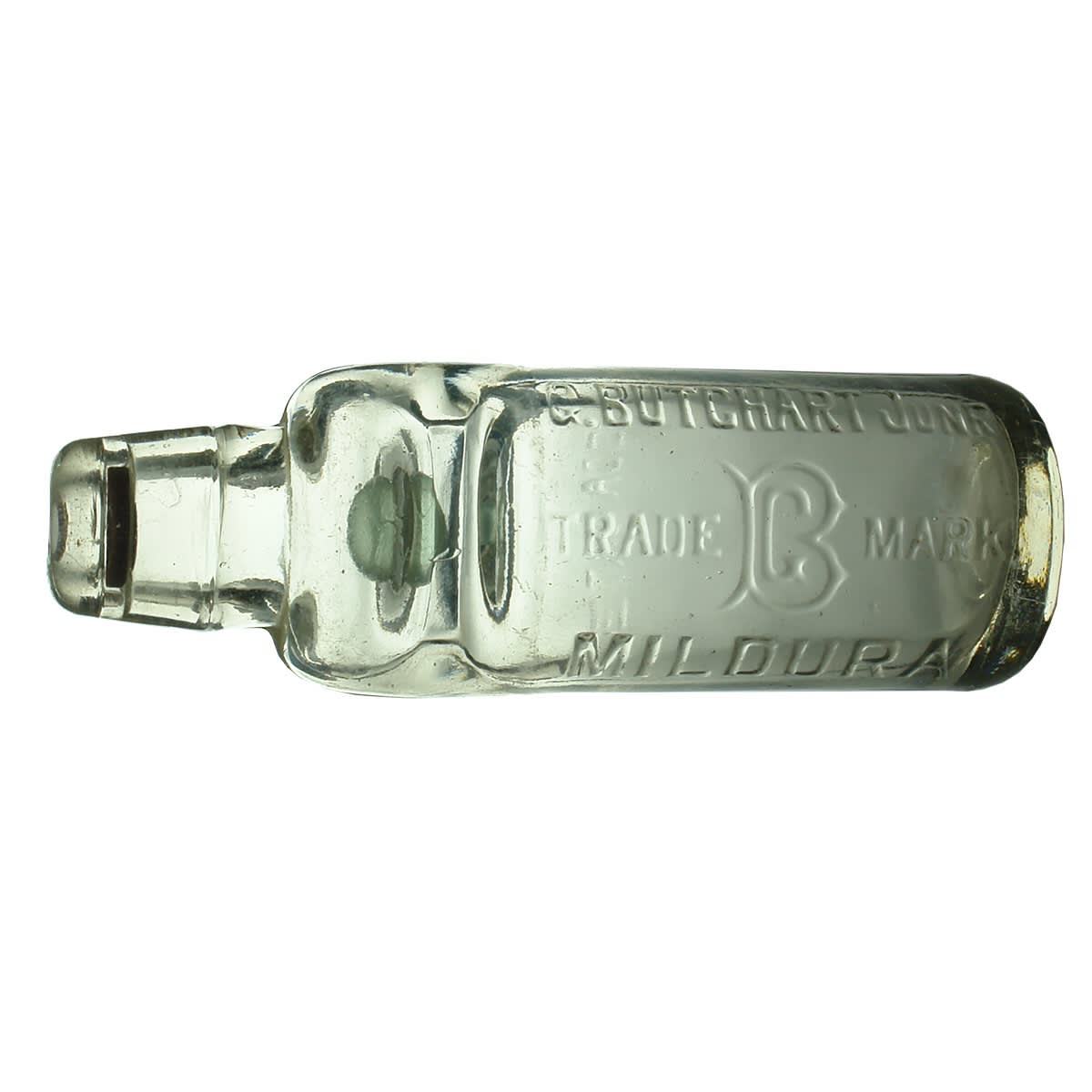 Codd. G. Butchart Junr., Mildura. Soda Water. 6 oz. Clear. (Victoria)