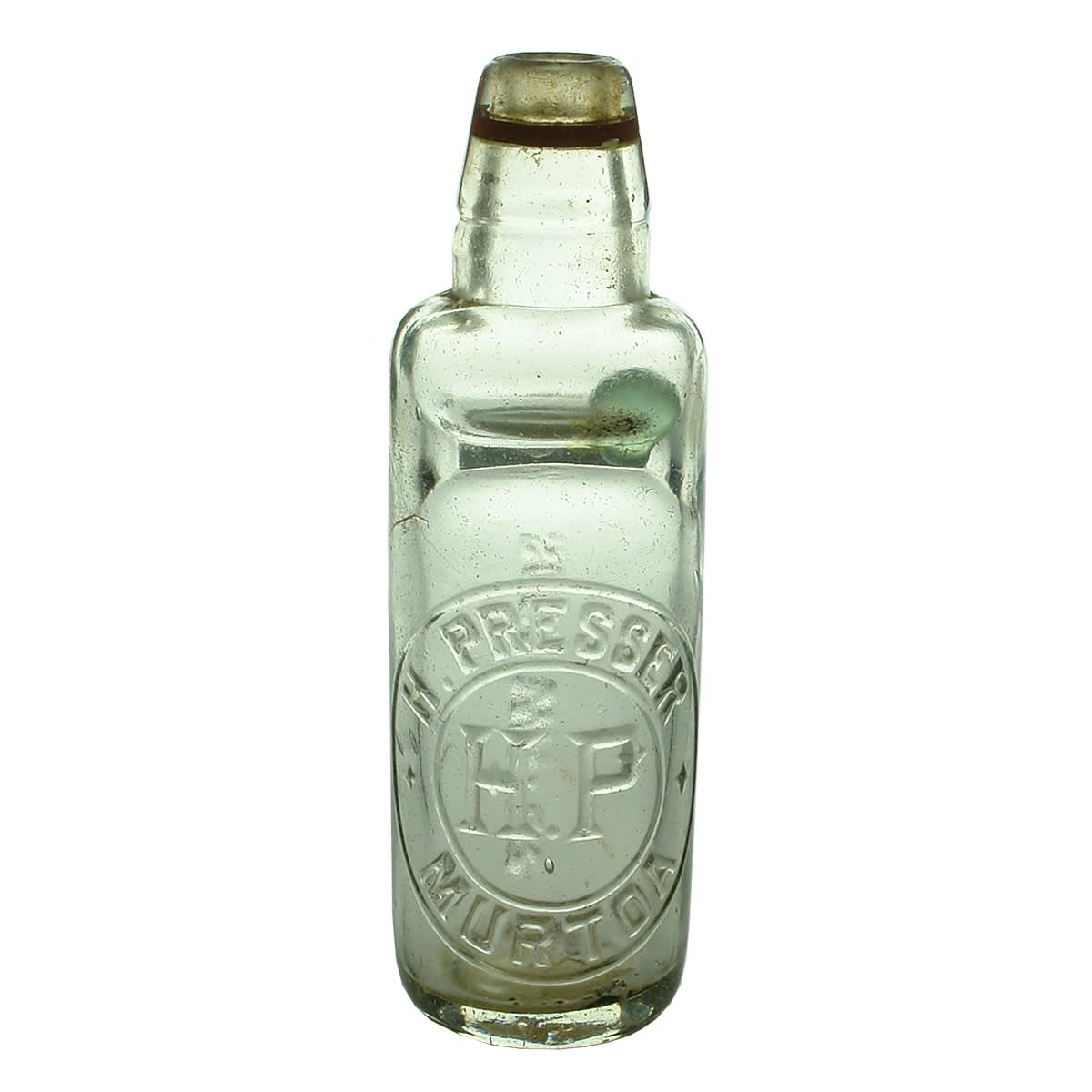 Codd. H. Presser, Murtoa. All Way Pour. Clear. 6 oz. (Victoria)