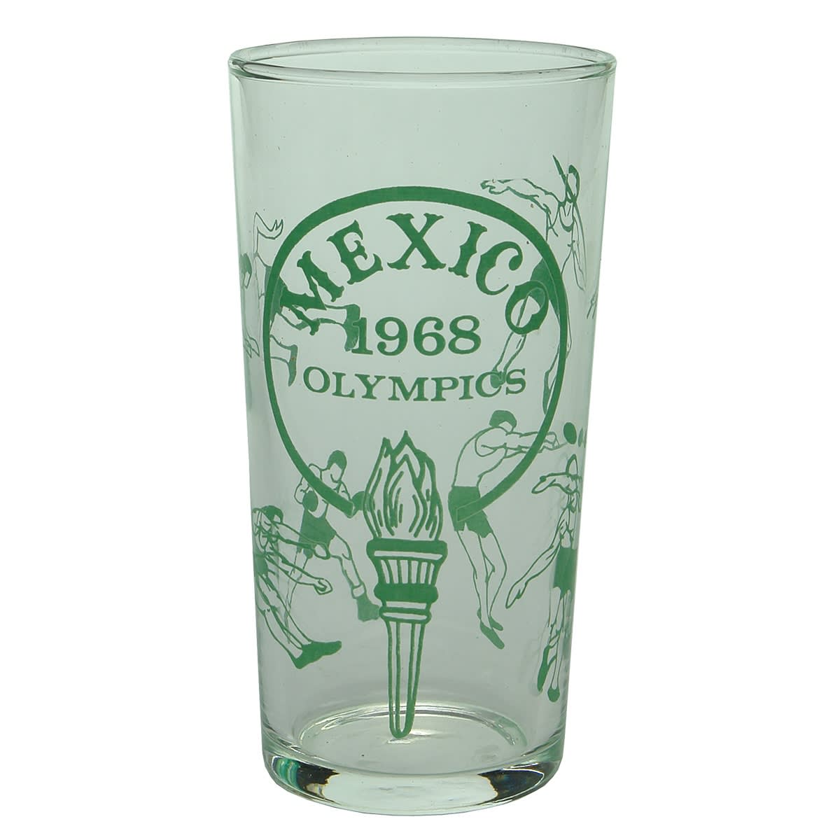 Sporting. Mexico Olympics, 1968 Commemorative Glass.