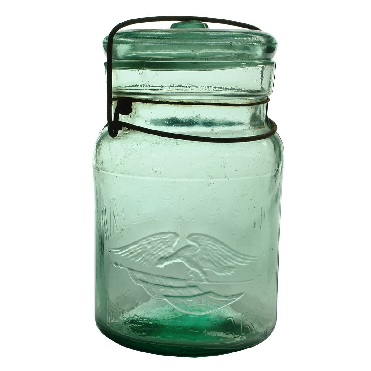 Preserving Jar. American Fruit Jar. Eagle & Flag. Quart. (New South Wales)